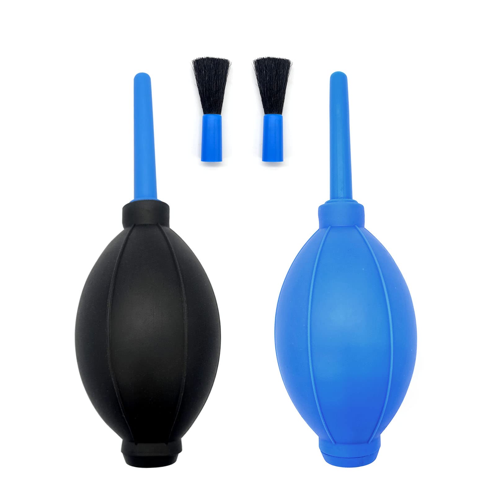 Cretty-Meet 2pcs Air Blower with Soft Brush Manual Rubber Bulb Air Pump Dust Blower Cleaner for Camera Microscopes Telescope Eyepieces Guitars Filters Keyboards Records Cell Phones and Succulents