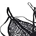 Buitifo Women Lace Bra Sexy Bralette Strappy Crop Top Soft Bustier Lingerie （Black,M）