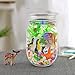 AriesTech Light-up Aquarium Kit with LED Light on Mason Jar Lid DIY Your Own Customized Mini Marine Ecosystem in a Jar with Sea Creatures, Great Science Kits Gifts for Childrens | Kids Toys