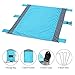 SHINE HAI Outdoor Beach Blanket, Lightweight Durable Nylon Sand Free Quick Drying Picnic Blanket, Large Picnic Blanket 7.5’ x 6’ Water Resistant, Portable Beach Mat 4 Anchor Pockets