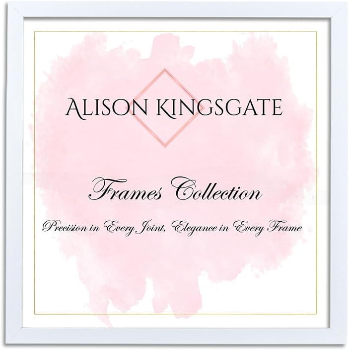 Alison Kingsgate Sleek 35x35 cm Picture Frame - White, Engineered Wood