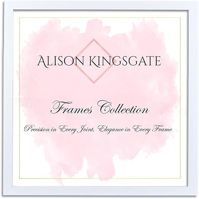 Alison Kingsgate Sleek 35x35 cm Picture Frame - White, Engineered Wood