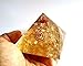 Jet Citrine Orgone Pyramid Crystal Gemstones Wealth and Prosperity Good Luck Crystal Healing Pyramid
