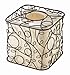 iDesign Twigz Plastic and Metal Facial Tissue Box Cover, Boutique Container for Bathroom Vanity Countertops, 6