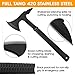Yes4all Outdoor Camping Hunting Survival Steel Axe with Spike Including Sheath H269 (Axe H269 + Fire Starter) - ²H42IZ