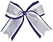 Jumbo 3 Color Met Bow Purple/Silver