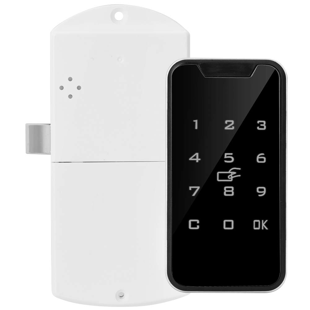 Smart Digital RFID Password Lock Touch Keyboard Zinc Alloy Keyless Lock For Electronic Safe Cabinet Lock, Drawer, Wardrobe, File