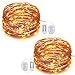 Fairy String Lights 60Led Fairy Lights Battery Operated with Remote Controller,20ft Copper Wire Starry Lights,Ambiance Lighting for Outdoor,Garden,Home,Christmas,Party,Decorations(Warm White,2-Pack))