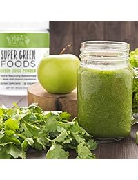 Super Green Food Powder, naturalmente edulcorado y fabricado con ingredientes orgánicos