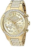 GUESS Women's Stainless Steel Crystal Accented Watch, Color: Gold-Tone (Model: U0850L2)