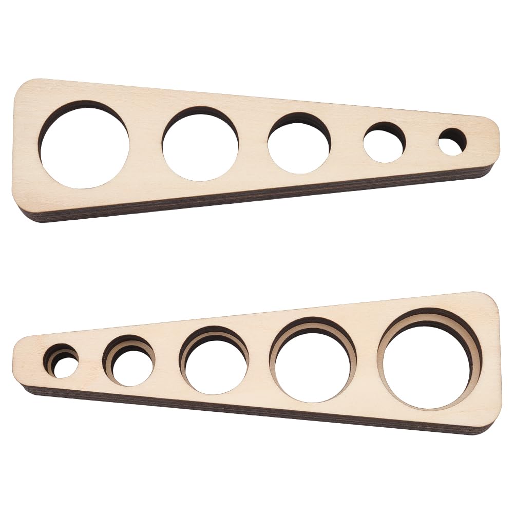 PH PandaHall Wood Safety Eyes Insertion Tool Auxiliary Tool Eyeball Gauge Board Amigurumi Craft Eyes Tool Basswood Measuring Tool for Crochet Stuffed Animal Eyes Washers 8/12/17.5/22/26mm