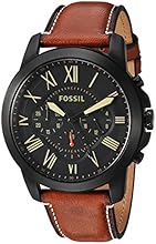 Fossil Mens FS5241 Grant Chronograph Luggage Leather Watch
