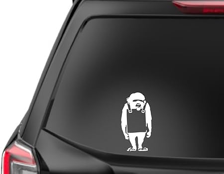Amazon カインドストア 自動車 ステッカー カー リア ウィンドウ デカール バンクシー モンキー Banksy Monkey ホワイト M9 W ステッカー デカール 車 バイク Amazon カインドストア 自動車 ステッカー カー リア ウィンドウ デカール バンクシー モンキー Banksy Monkey ホワイト M9 W ステッカー デカール 車 バイク