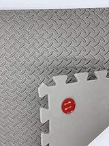 ComFy Mat Foam Interlocking Floor Tiles 24x24 Grey 4 pcs 16 sq ft view 3