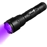 ULTRAFIRE 502UV 395-405 nm Black Light UV Flashlight Zoomable | Super Power Blacklight Flashlights for Leak Detector, Pet Urine Stain, Bed Bug (Not Included Batteries)