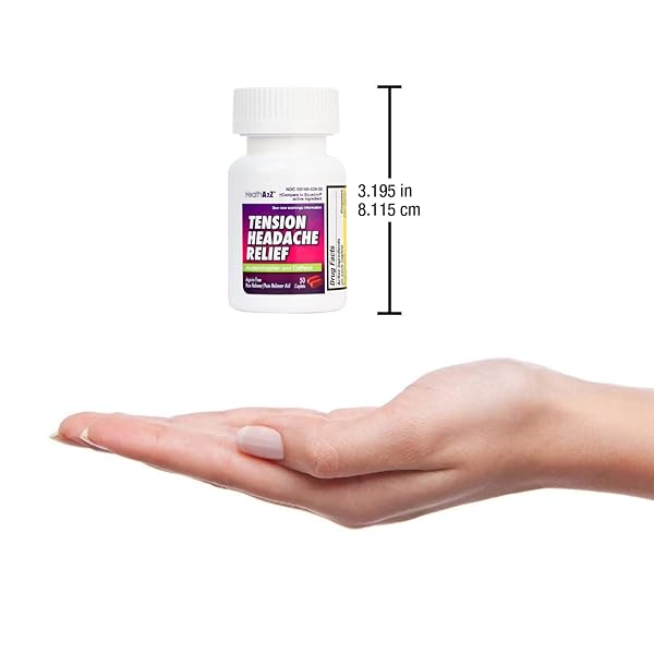 HEALTHA2Z® TENSION HEADACHE RELIEF | ACETAMINOPHEN 500MG | CAFFEINE 65MG | PAIN RELIEVER AID | ASPIRIN FREE (50 CAPLETS (PACK OF 1))