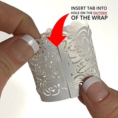 Votive Candle Holders Flameless Tea Light Votive Wraps 48 White