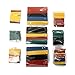 SOLOOP 328pcs 2:1 Heat Shrink Tubing,Wire Cable Wrap Electrical Insulation Tube Electric Insulation Tube - for Automotive, Household, Audio, Video Applications (8 Sizes / 5 Colors)