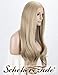 Body Wave Lace Front Wig Synthetic T Part Long Black Wigs for Women Glueless Wavy Wig Natural Color 50