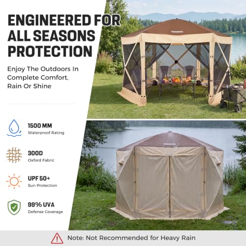 Tecoom 12x12ft Pop Up Gazebo Tent Review: 6-Sided Canopy Shelter with Mesh Walls image 35