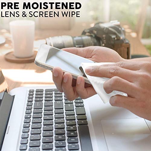 Care Check Lens Wipes, 300 PreMoistened Cleaning Wipes for Cameras