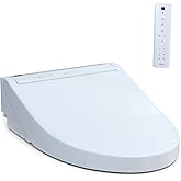 TOTO® WASHLET® C5 Electronic Bidet Toilet Seat with PREMIST and EWATER+ Wand Cleaning, Elongated, Cotton White - SW3084#01