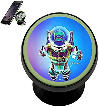 JTYGREL Fort-Nite Astronautas Magnetic Vehicle Mounted Mobile Phone Bracket Holder 360 With Noctilucent Function