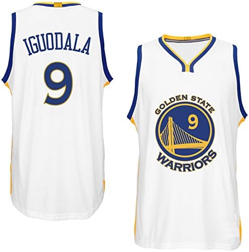Mens Andre Iguodala #9 Golden State Warriors White Jersey S