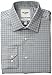 Ben Sherman Men's Slim Fit Twill Check Spread Collar Dress Shirt, Blue/Green, 16.5