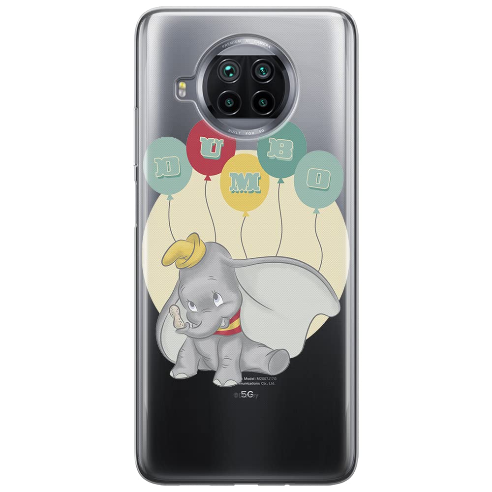 ERT GROUP mobile phone case for Xiaomi MI 10T LITE/REDMI NOTE 9 PRO 5G original and officially Licensed Disney pattern Dumbo 003 adapted to the shape of the mobile phone, partially transparent