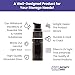 Infinity Jars 5 Ml (.17 fl oz) Black Ultraviolet Glass Push Pump Bottle