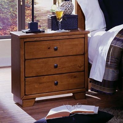 Progressive Furniture Diego Nightstand, 24" x 15" x 25", Cinnamon Pine