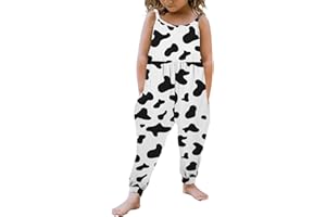 Kislio Toddler Baby Girls Jumpsuit One Piece Mermaid Romper Sleeveless Strap Summer Outfits Pockets Clothes 1-6 Years