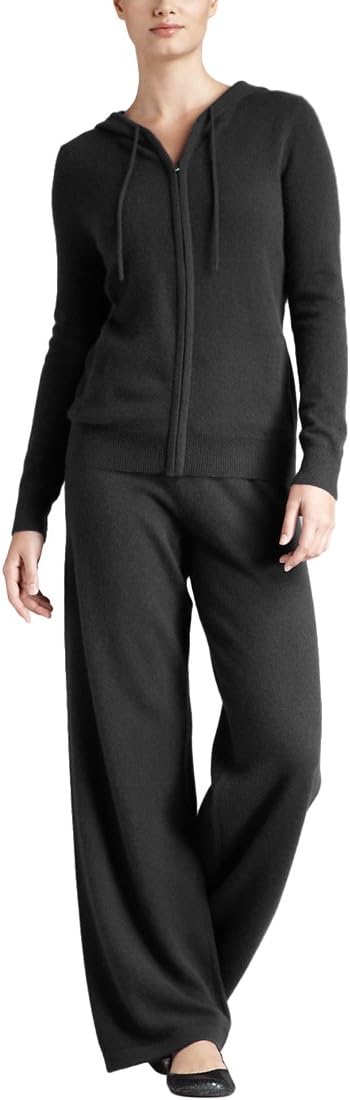 Parisbonbon Women's 100% Cashmere Sweater and Pants Set