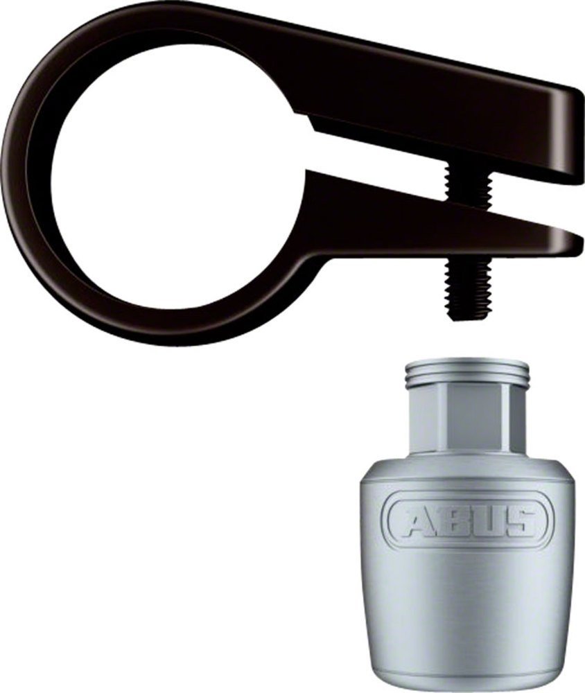 ABUS Saddle/Post Lock Nutfix Seatpost Clamp/Lock, 30 Diameter, Silver