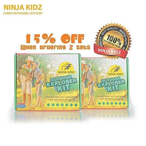 Educational-Outdoor-Explorer-Toys-For-Kids-Binocular-Flashlight-Compass-Telescope-Magnifying-Glass-Whistle-Backpack-Adventure-Exploration-Set-Camping-Hiking-Bird-Watching-by-Ninja-Kid