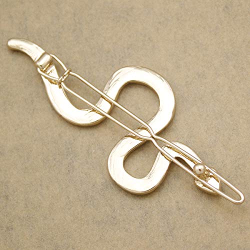 RechicGu Egyptian Queen Cleopatra Fancy Dress Snake French Updo Hair Clip Snap Pin - Thumbnail 6