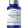 Piping Rock L Methylfolate 1000 mcg | 200 Capsules | Optimized and Activated | Non-GMO, Gluten Free