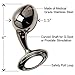 PURE Njoy Metal Butt Plug Large 4 Inch Polished Steel