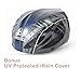 KINGBIKE Adult Bike Helmet, with Helmet Rain Cover/ Detachable Visor/ Safety Rear Led Light / Lightweight
