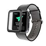 GBSELL 9H High-sensitive Ultra-Thin Tempered Glass with Full Cover Edge Screen Protector for 42mm Apple Watch Series 1 and Series 2