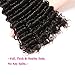 VRBest Brazilian Deep Wave Bundles with Closure 100% Unprocessed Virgin Brazilian Hair 3 Bundles with Closure Deep Curly Human Hair Extensions Natural Color (10 12 14+10)