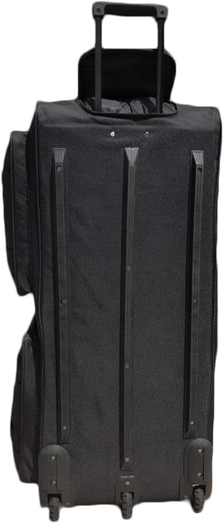 | Gothamite 36-inch Rolling Duffle Bag with Wheels, Luggage Bag, Hockey Bag, XL Duffle Bag With Rollers, Heavy Duty Oversized Bag (Black) | Travel Duffels
