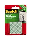 3M Scotch Indoor Mounting Squares, 1-Inch, 48-Square, 4-PACK