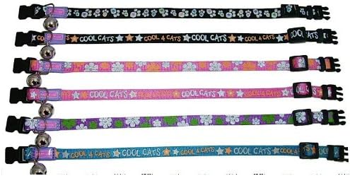 Cat Safety Collar and bell snap free buckle COOL 4 CATS Black