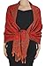 Peach Couture Elegant Double Layer Reversible Paisley Pashmina Shawl Wrap Scarf