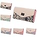 FUNOC Womens Envelope Leather Wallet Button Clutch Purse Long Handbag Zip Bag