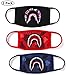 NF orange 4 Pack Shark Mouth Face Mask Cotton Mouth.(Black Red Blue Green)