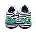 Delebao Baby Infant Toddler Cartoon Rubber Sole Crib Shoes Slippers Prewalker 3-24 Months (18-24 Months, Dinosaur)