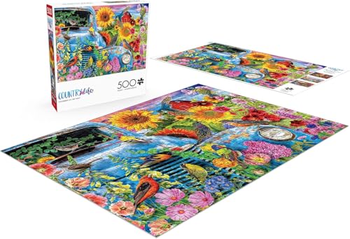 Buffalo Games Lars Stewart - Songbirds on the Farm - 500 Piece Jigsaw Puzzle For Adults -Challenging Puzzle Perfect for Game Nights - Finished Size is 21.25 x 15.00